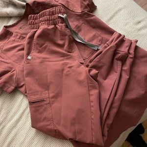 FIGS Mauve Set XXS Catarina and High Waisted Zamora Jogger XXS/P